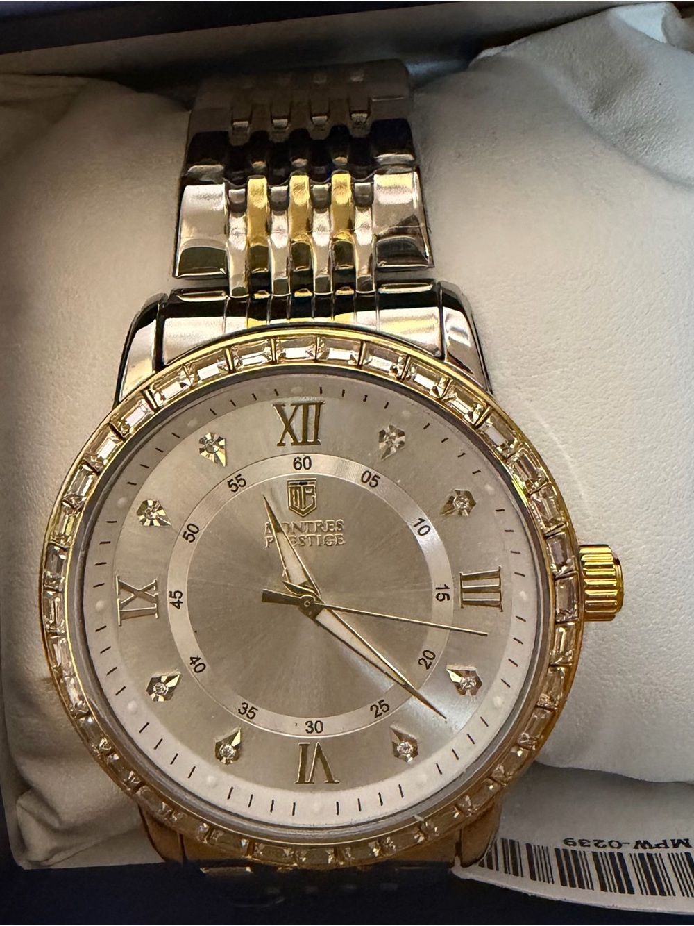 NWT Montres Prestige X Invicta Men's Watch 45mm Two-Tone Gold Steel MPW-0239